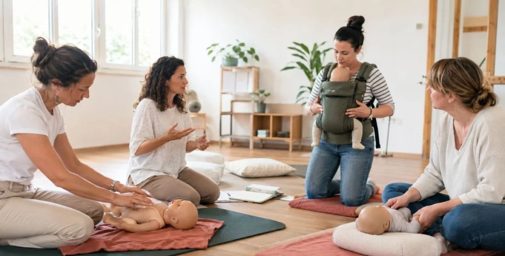 Massage bébé, portage physiologique et yoga bébé (1)